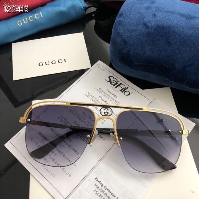 GUCCI古馳 0497 網紅最新款 蛤蟆鏡 太陽鏡  lly1129